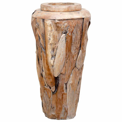 Vaso Decorativo 40x80 cm in Legno Massello di Teak