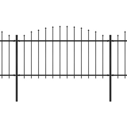 Recinto Giardino Punta a Lancia (1,25-1,5)x15,3 m Acciaio Nero