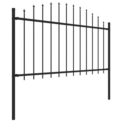 Recinto Giardino Punta a Lancia (1,25-1,5)x15,3 m Acciaio Nero