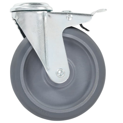Ruote Girevoli con Foro per Bullone 16 pz 125 mm