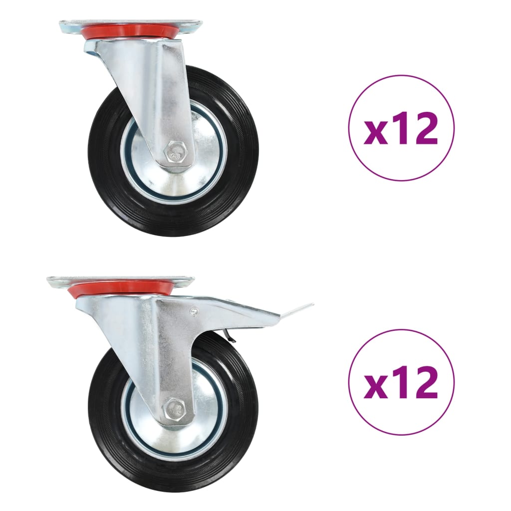 Ruote Girevoli 24 pz 160 mm