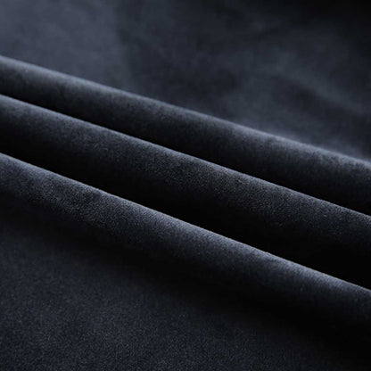 Tende Oscuranti con Ganci 2 pz Nere in Velluto 140x225 cm