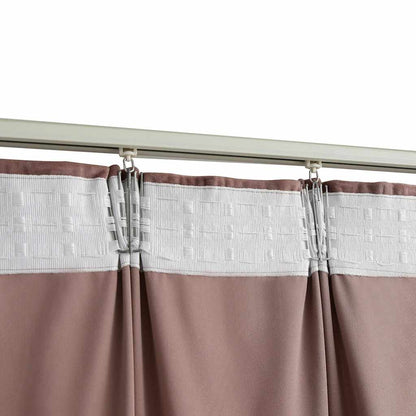 Tende Oscuranti con Ganci 2 pz Rosa Antico in Velluto 140x175cm