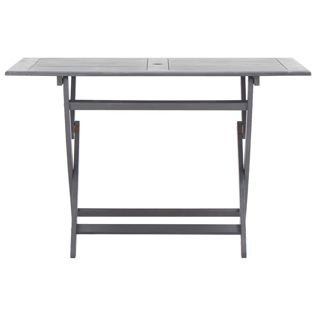 Tavolo da Giardino Pieghevole 120x70x75cm in Massello d'Acacia