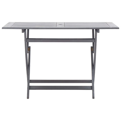 Tavolo da Giardino Pieghevole 120x70x75cm in Massello d'Acacia