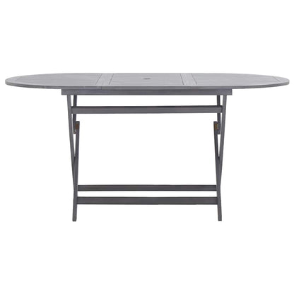Tavolo da Giardino Pieghevole 160x85x75 cm Massello di Acacia