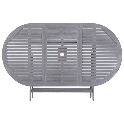 Tavolo da Giardino Pieghevole 160x85x75 cm Massello di Acacia