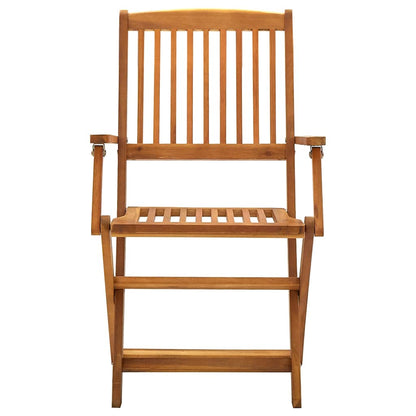 Sedie da Giardino Pieghevoli 2 pz in Legno Massello d'Acacia