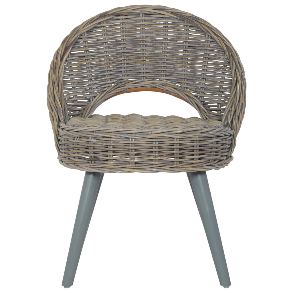 Poltrona in Rattan Kubu Grigio