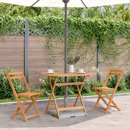 Tavolo da Giardino Pieghevole 90x75 cm in Massello d'Acacia