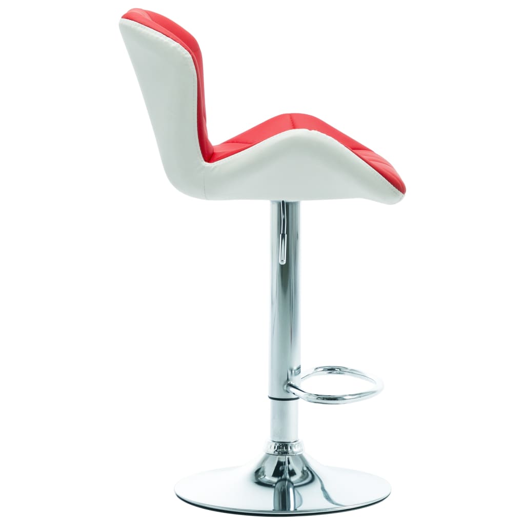 Sgabello da Bar Rosso in Similpelle