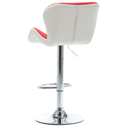 Sgabello da Bar Rosso in Similpelle