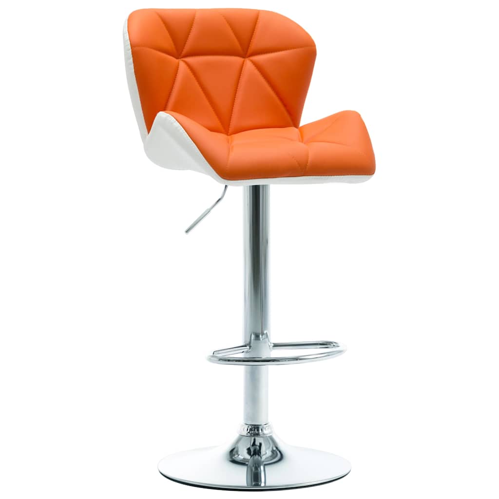 Sgabello da bar Arancione 44 x 48 x 105,5 cm Pelle Sintetica