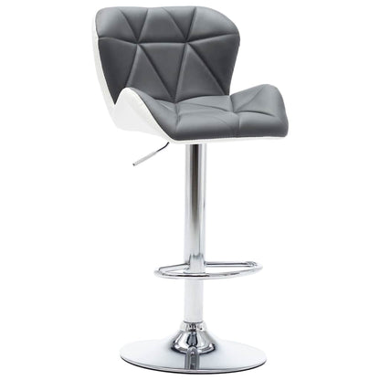 Sgabello da bar 2 pcs Grigio 44 x 48 x 105,5 cm Pelle Sintetica