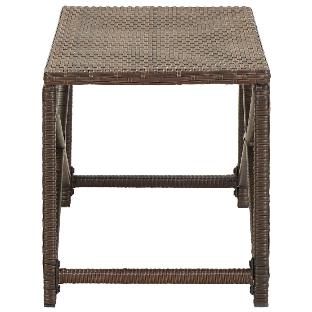 Panchina da Giardino 80 cm in Polyrattan Marrone