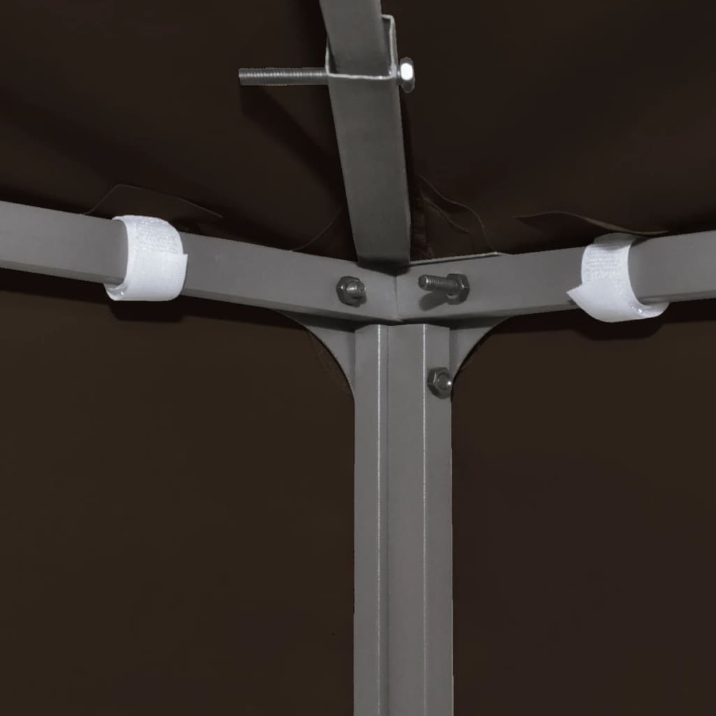 Copertura Superiore per Gazebo a 2 Strati 310g/mÃ‚Â² 3x3m Marrone