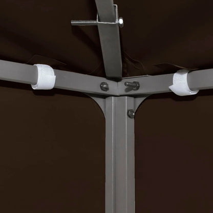 Copertura Superiore per Gazebo a 2 Strati 310g/mÃ‚Â² 3x3m Marrone