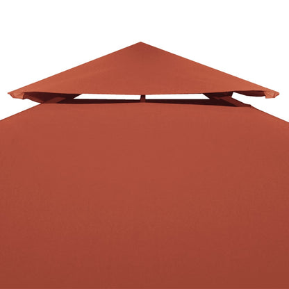 Copertura Superiore Gazebo a 2 Strati 310g/mÂ² 4x3m Terracotta
