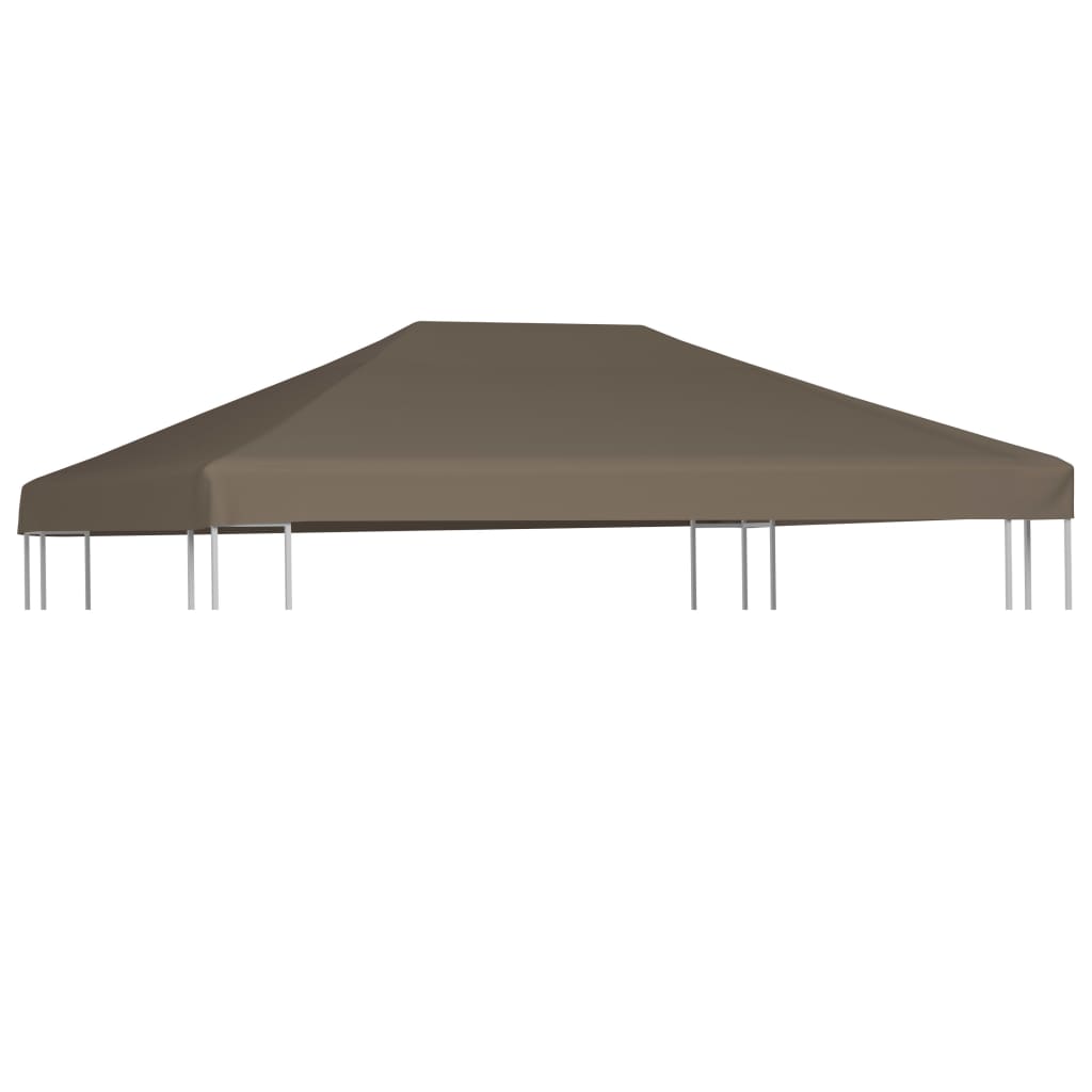 Copertura Superiore per Gazebo 310 g/mÂ² 3x3m Grigio Talpa