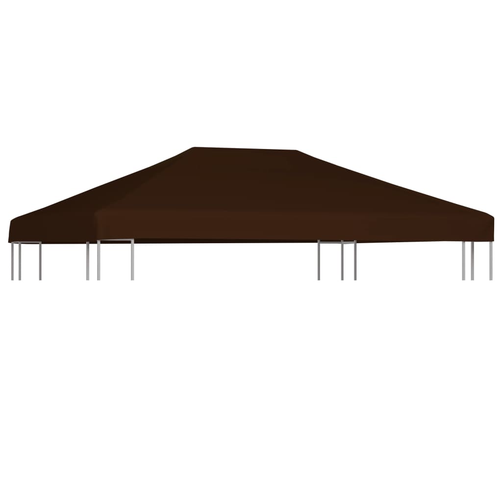 Copertura Superiore per Gazebo 310 g/mÂ² 3x4 m Marrone