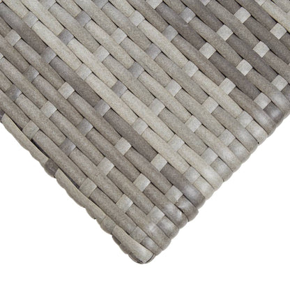 Tavolino da TÃƒÂ¨ Grigio 50x50x47 cm in Polyrattan