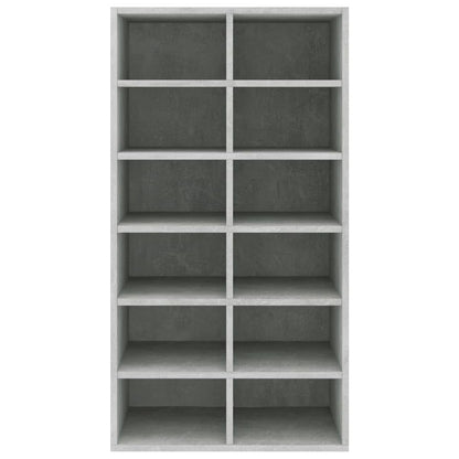 Scarpiera Grigio Cemento 54x34x100,5 cm in Legno Multistrato