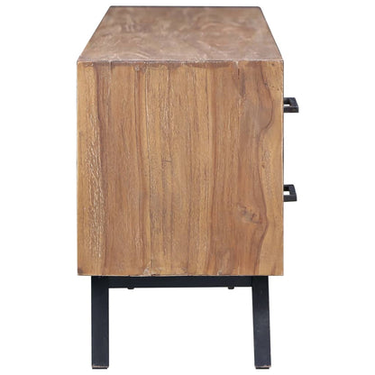 Mobile Porta TV 120x30x45 cm in Legno Massello di Teak
