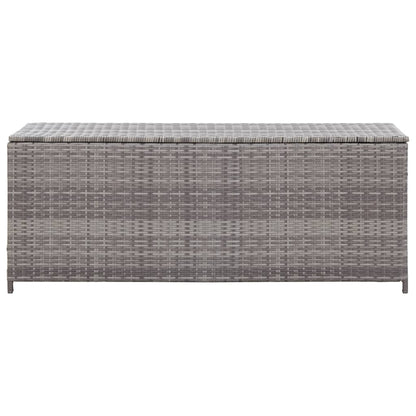 Baule da Giardino Grigio 120x50x60 cm in Polyrattan