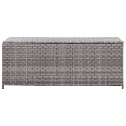 Baule da Giardino Grigio 150x50x60 cm in Polyrattan