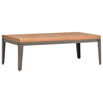 Tavolino da Giardino 110x55x36 cm in Legno Massello di Acacia
