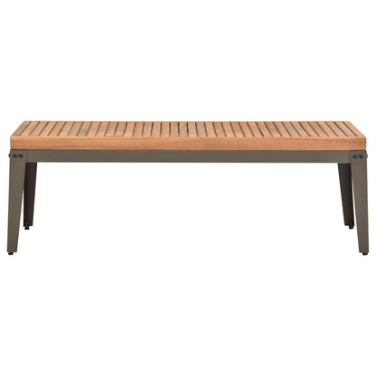 Tavolino da Giardino 110x55x36 cm in Legno Massello di Acacia