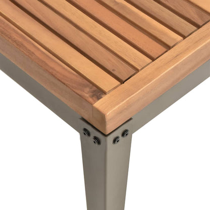 Tavolino da Giardino 110x55x36 cm in Legno Massello di Acacia