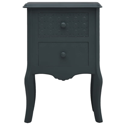 Comodino Grigio 43x32x65 cm in MDF