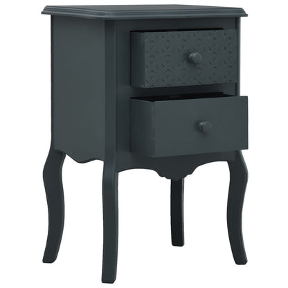 Comodino Grigio 43x32x65 cm in MDF