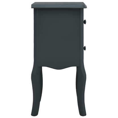 Comodino Grigio 43x32x65 cm in MDF