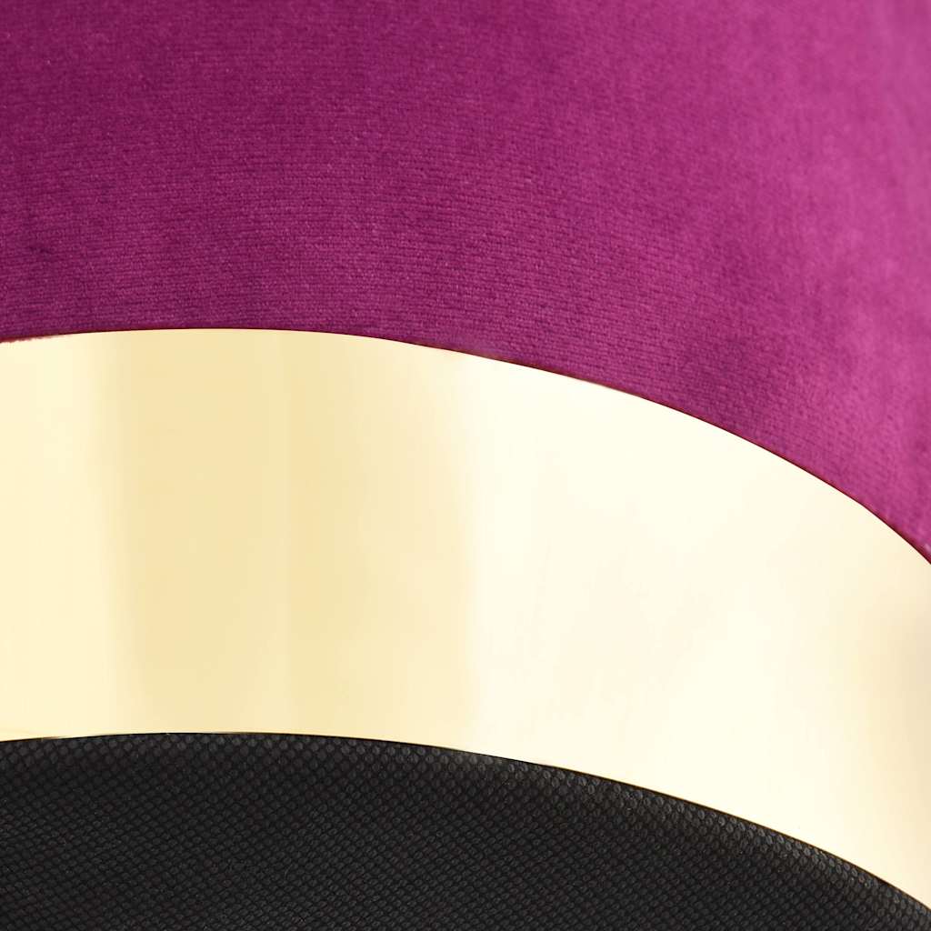 Sgabello Viola e Oro in Velluto