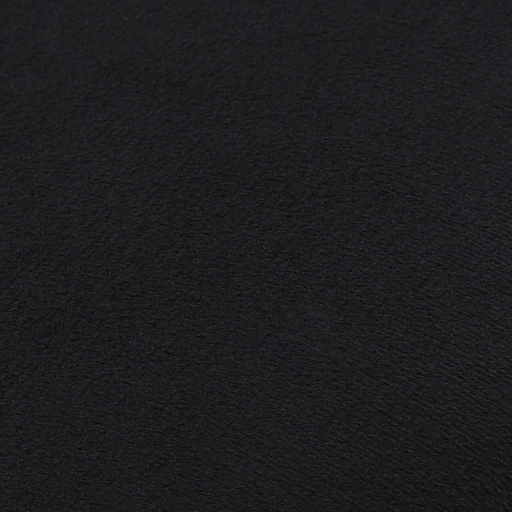 Sgabello Nero e Oro in Velluto