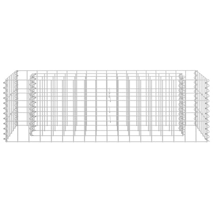 Gabbione Letto Rialzato in Acciaio Zincato 90x30x30 cm