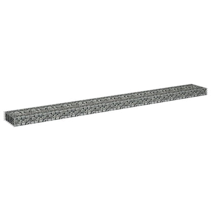 Gabbione Letto Rialzato in Acciaio Zincato 270x30x10 cm