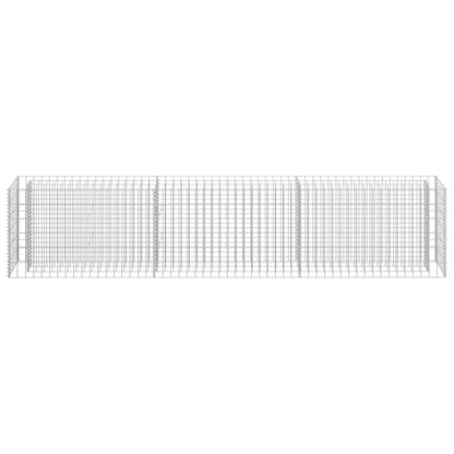 Gabbione Letto Rialzato in Acciaio Zincato 270x30x60 cm
