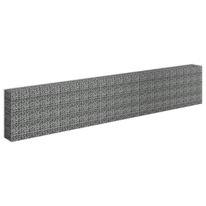 Gabbione Letto Rialzato in Acciaio Zincato 450x30x90 cm