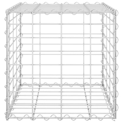 Gabbione Letto Rialzato a Cubo in Filo di Acciaio 40x40x40 cm