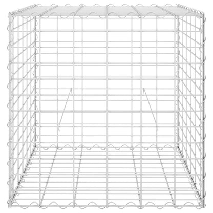 Gabbione Letto Rialzato a Cubo in Filo di Acciaio 60x60x60 cm