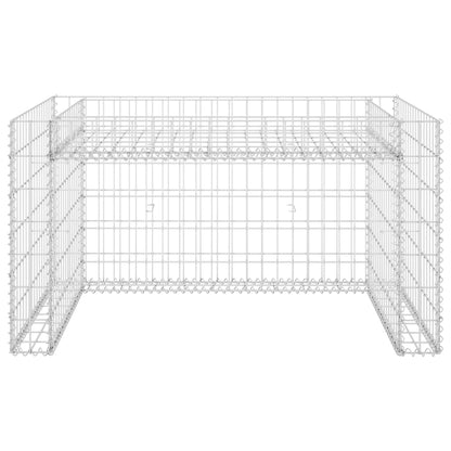 Casetta Rasaerba con Fioriera Rialzata 110x80x60cm Filo Acciaio