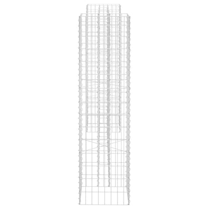 Gabbione Fioriera ad "H" in Filo di Acciaio 260x40x150 cm