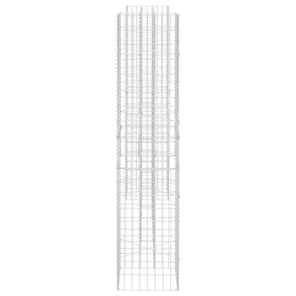 Gabbione Fioriera ad "H" in Filo di Acciaio 260x40x180 cm