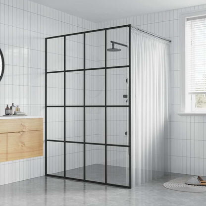 Cabina Doccia con Vetro Temperato Trasparente 140x195 cm