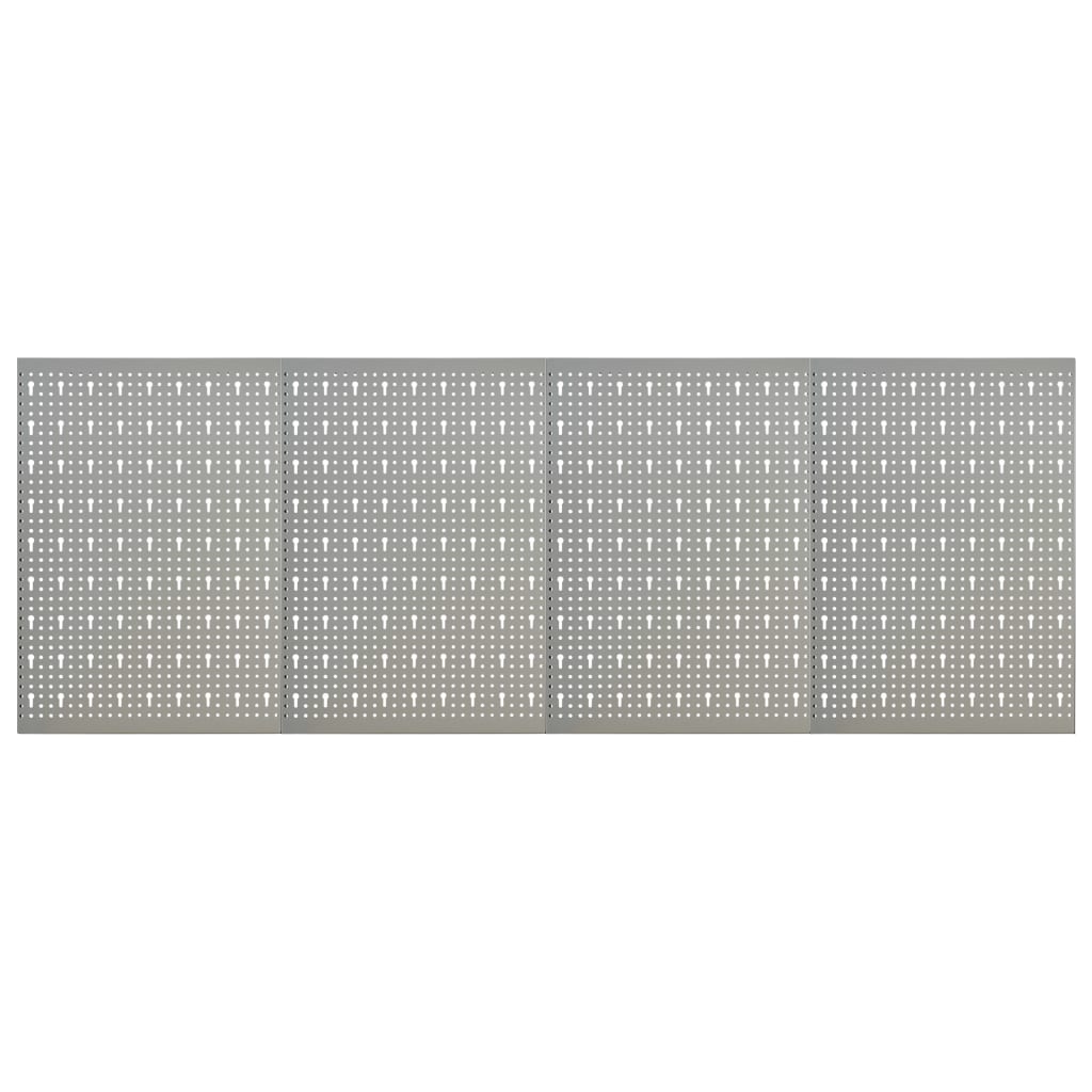 Pannelli per Utensili a Parete 4 pz 40x58 cm in Acciaio
