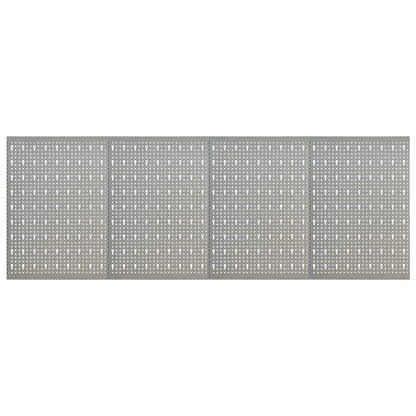 Pannelli per Utensili a Parete 4 pz 40x58 cm in Acciaio