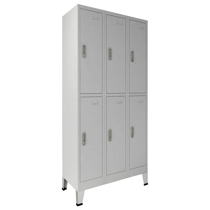 Armadio con Locker Grigio 45 x 90 x 180 cm